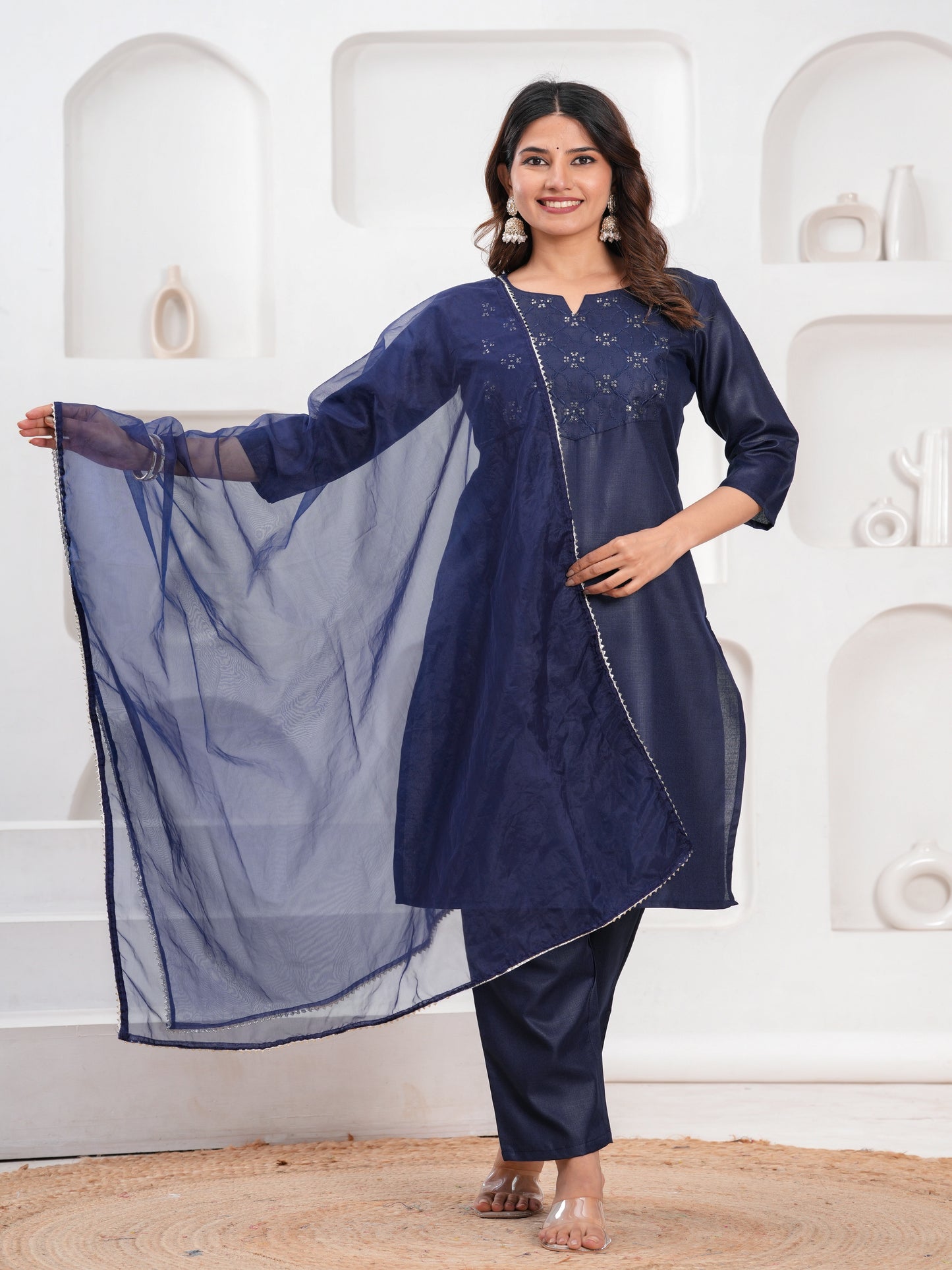 women embroidery kurta set, straight casual kurta set, embroidery suit set, Embroidered kurta set under 800